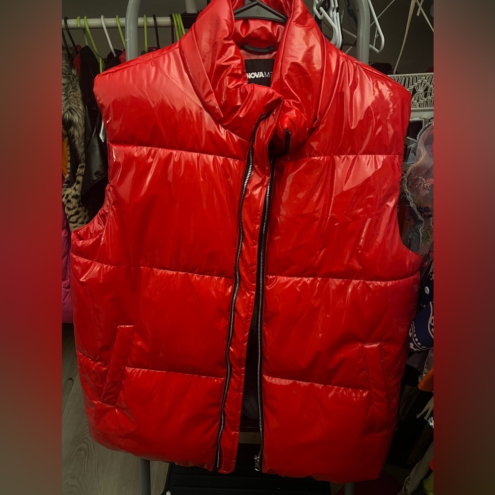Shiny red vest